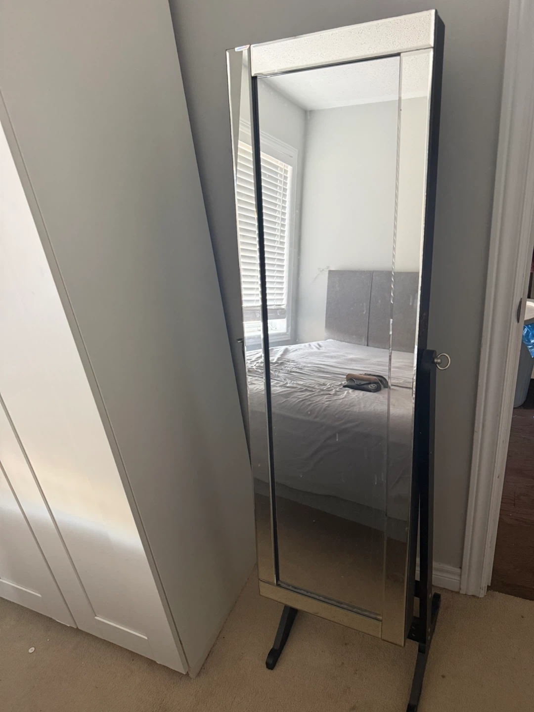 Standing Jewelry Armoire Mirror