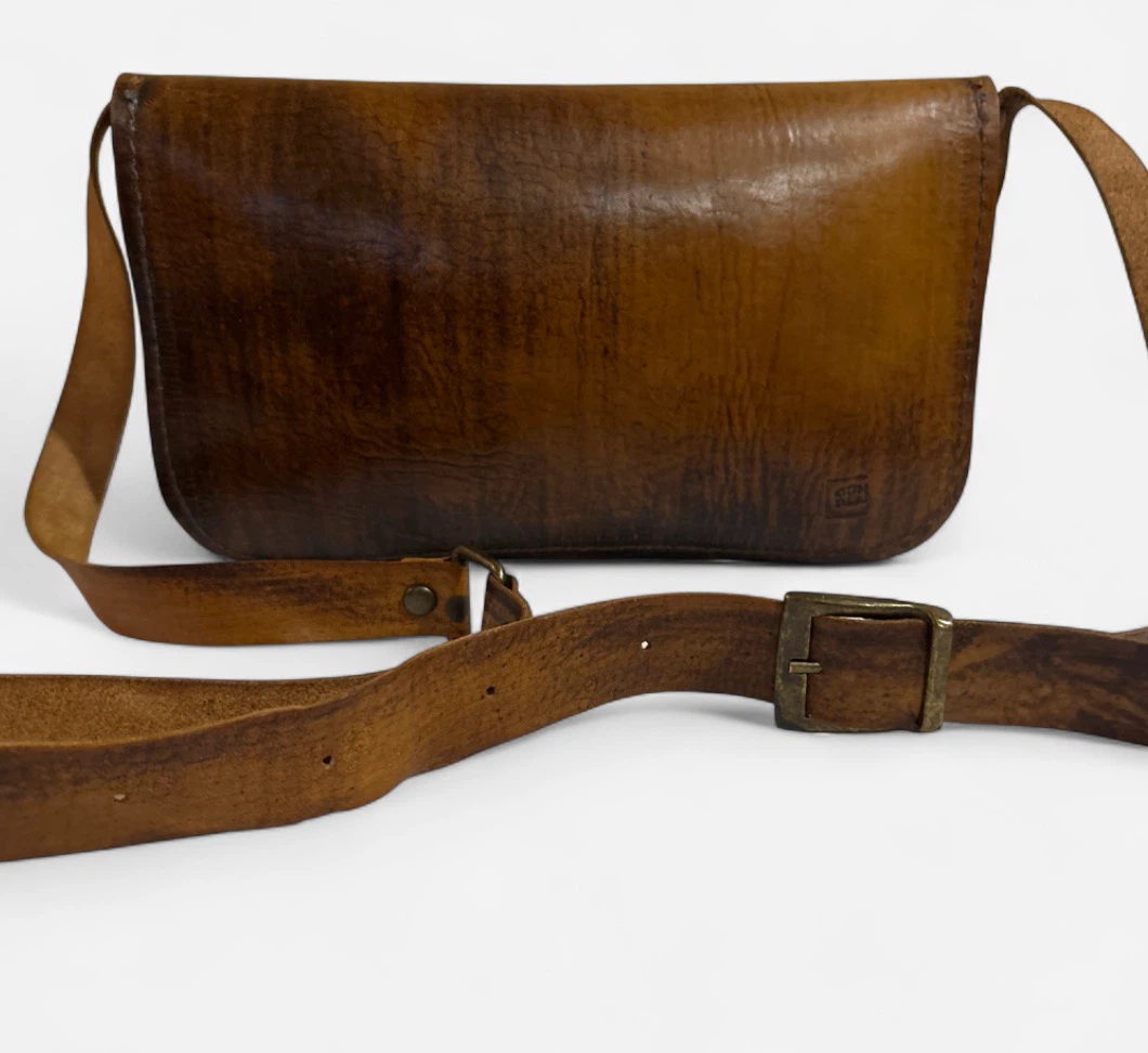Handcrafted Turkiye Brown Leather Women's Crossbody Bag - photo 2