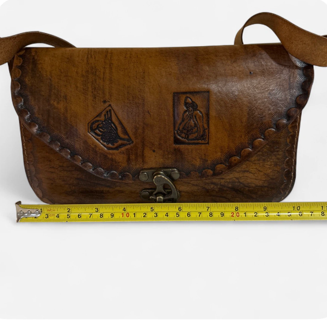 Handcrafted Turkiye Brown Leather Women's Crossbody Bag - photo 4
