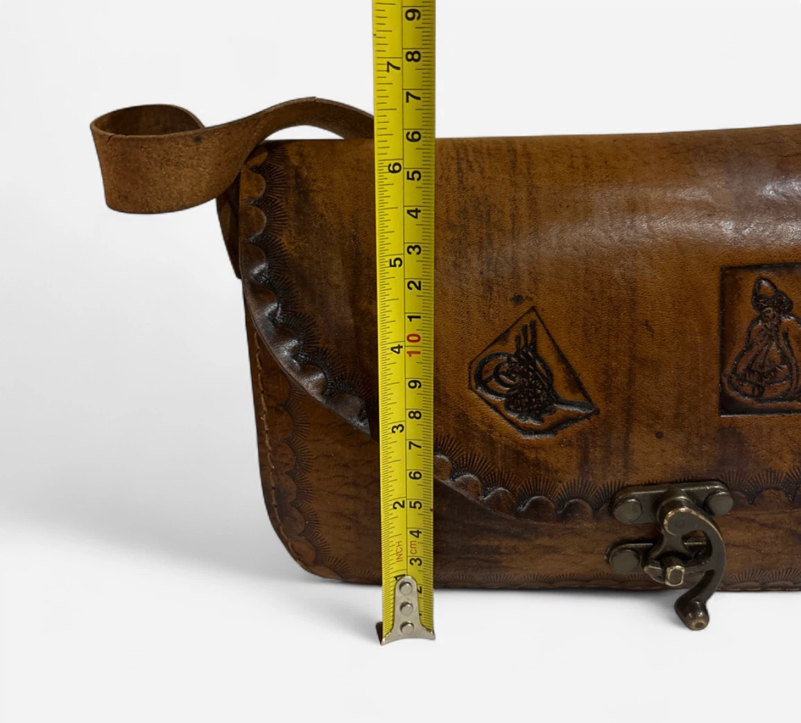 Handcrafted Turkiye Brown Leather Women's Crossbody Bag - photo 5