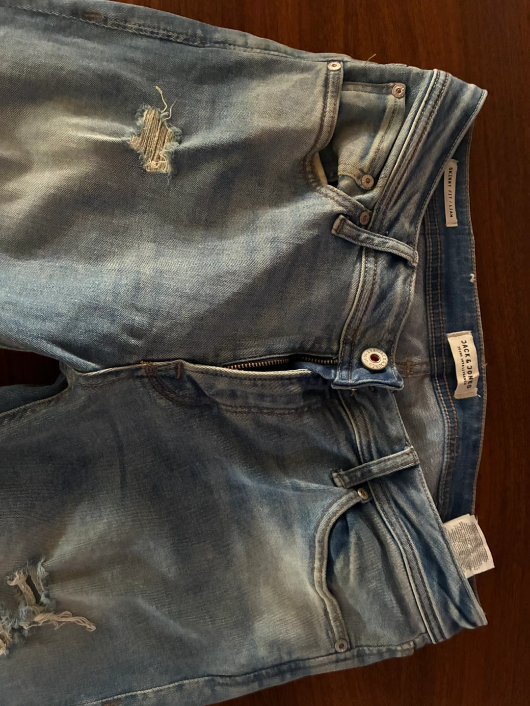 Jack & Jones LIAM Skinny Distressed Jeans 32x32 men Skater