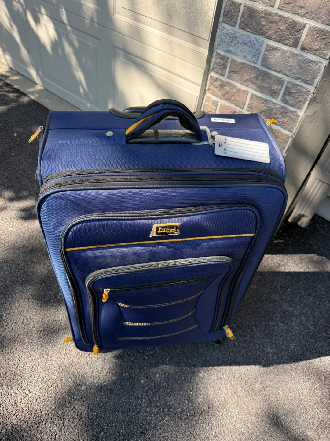 Lucas Blue Rolling Luggage Suitcase - photo 2