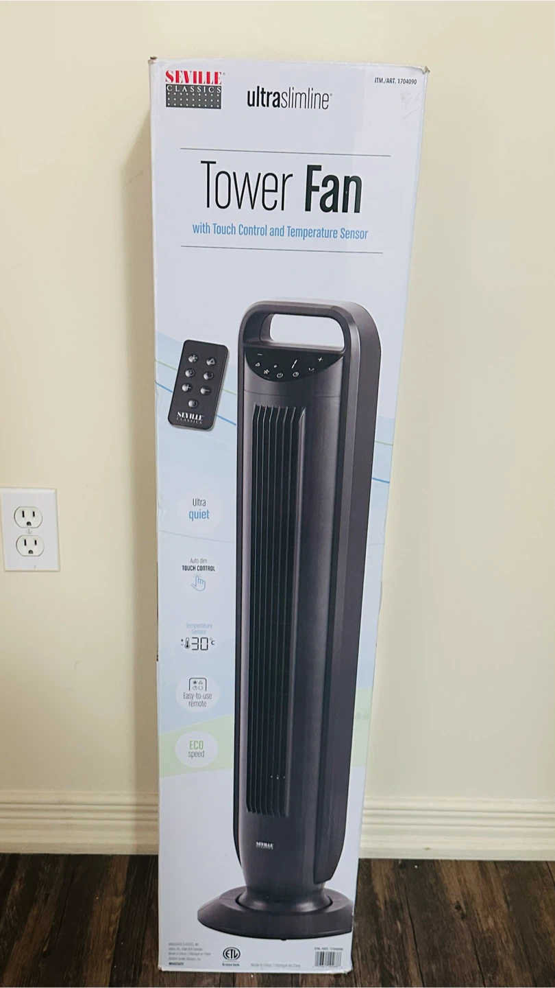 Seville Classics Ultraslimline Tower Fan