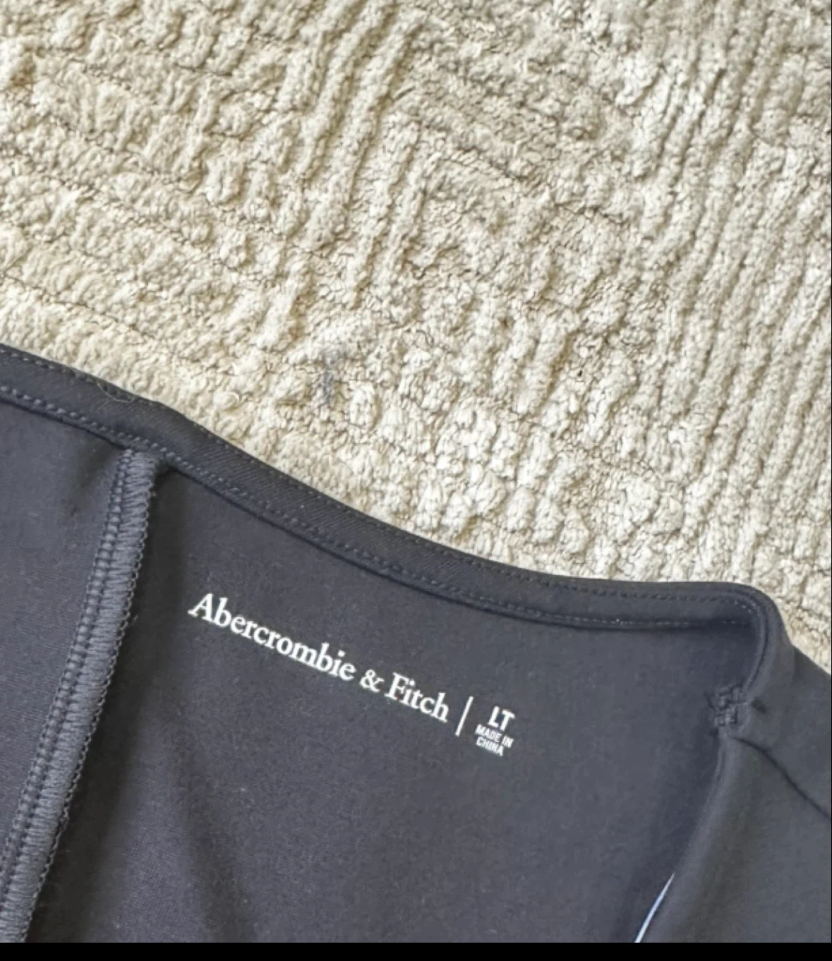 New Abercrombie & Fitch black square neck long sleeve dress - photo 2
