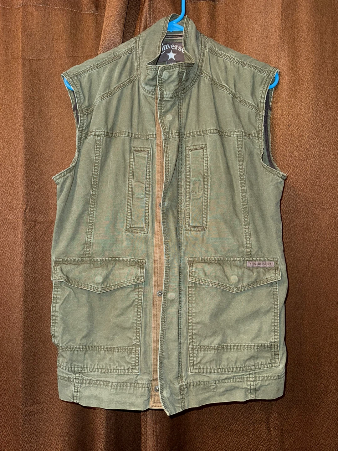 Converse Olive Green Utility Vest