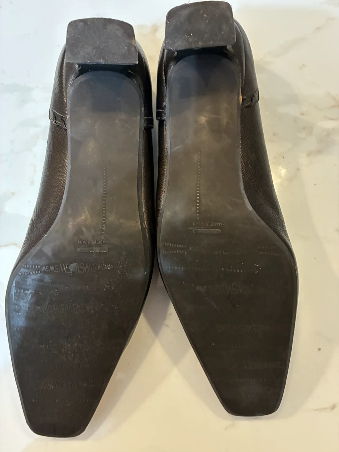 Stuart Weitzman Brown Leather Tassel Pumps – Size 9 - photo 4