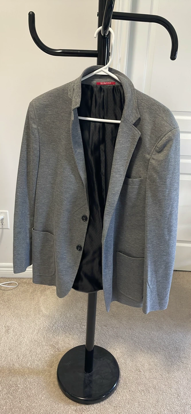 Grey Slim Fit Blazer