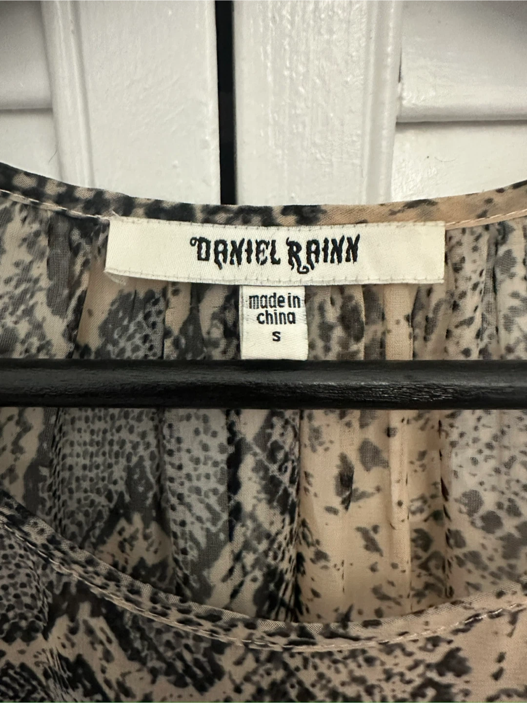 y2k Daniel Rainn snakeskin print blouse - photo 3