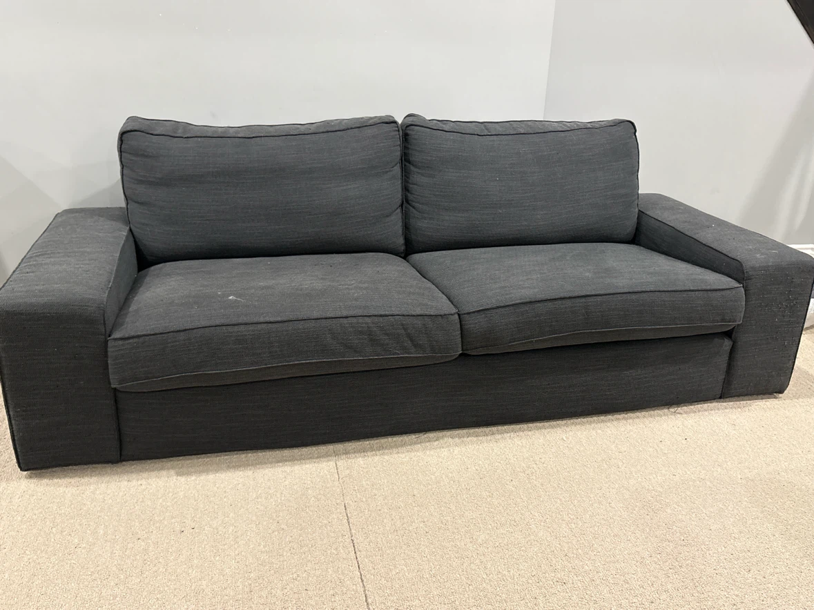 Dark Grey Fabric Sofa - IKEA