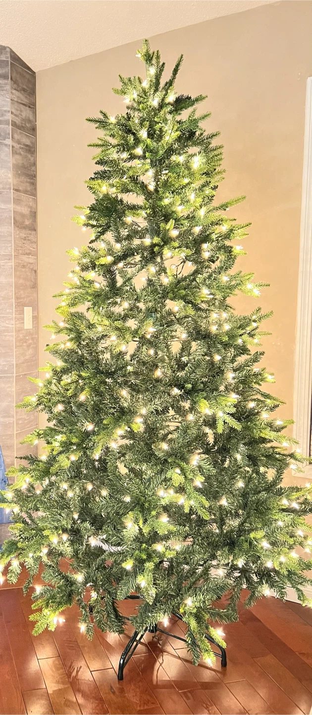 Pre-lit Christmas tree