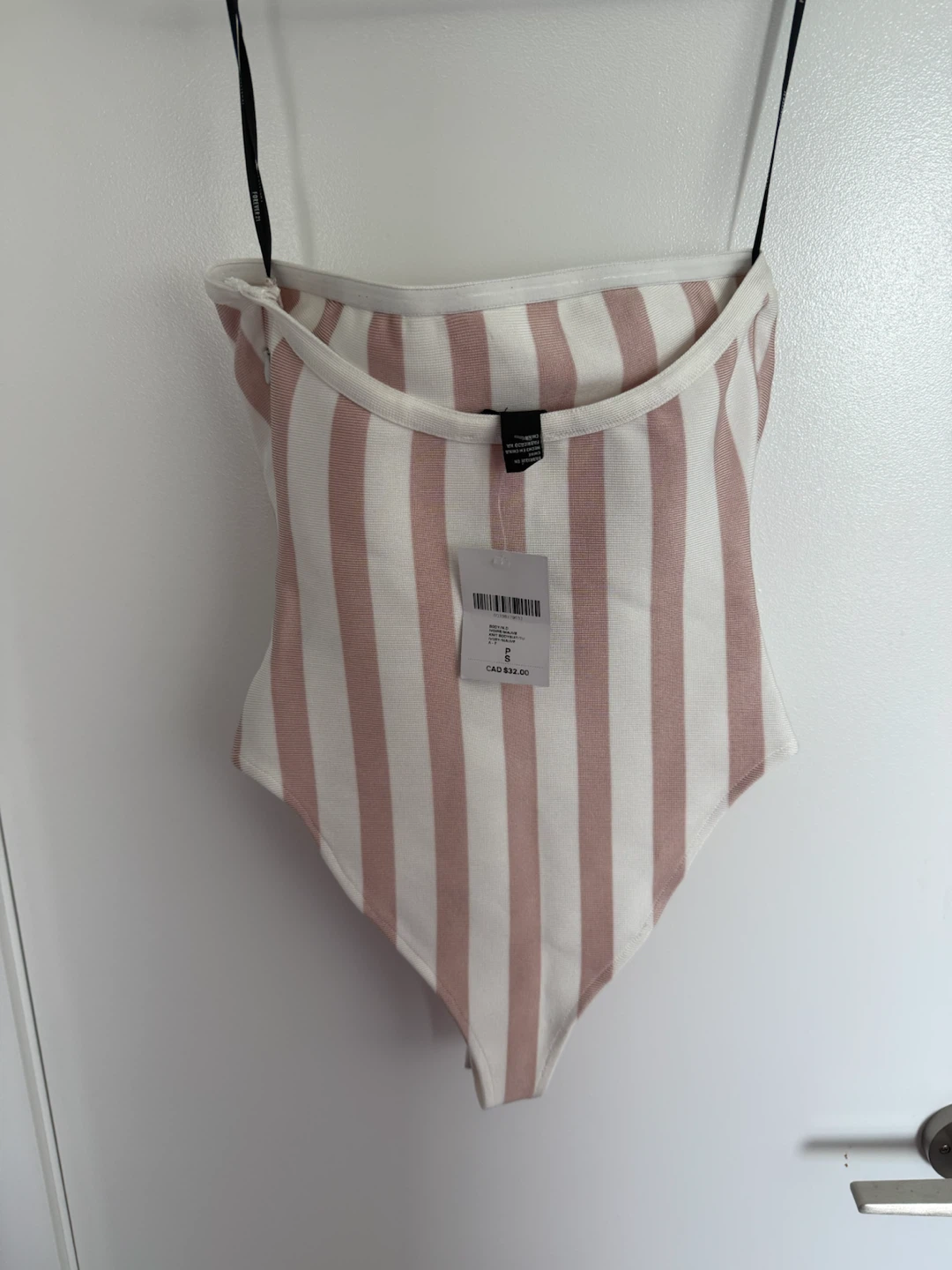 NEW Forever 21 Striped Strapless Bodysuit - Size S - photo 2