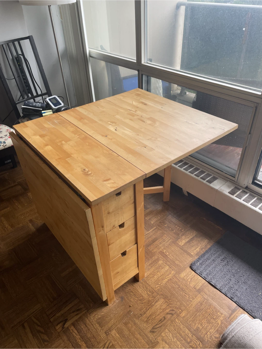 Foldable Table with Drawers - photo 2