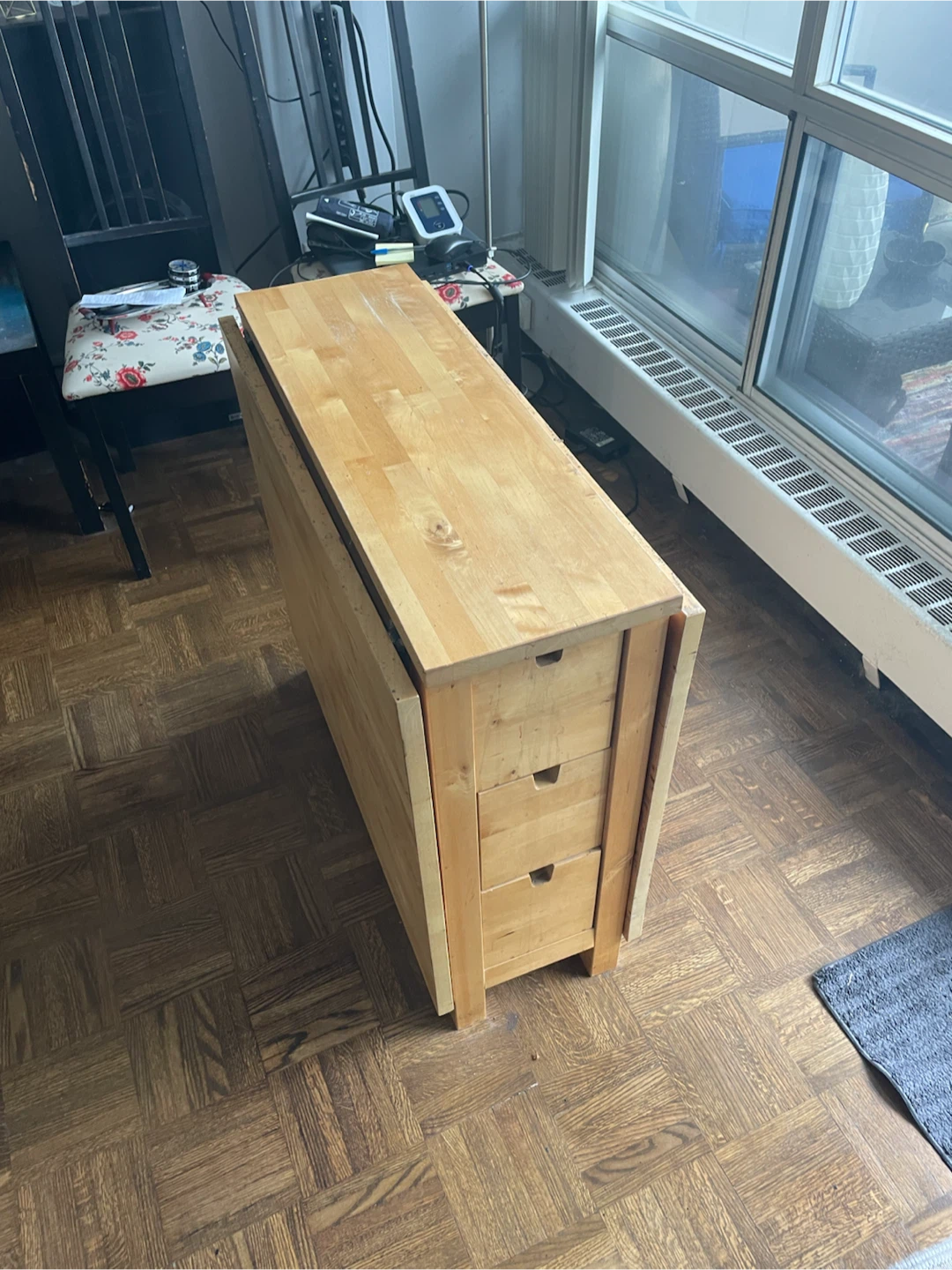 Foldable Table with Drawers - photo 3