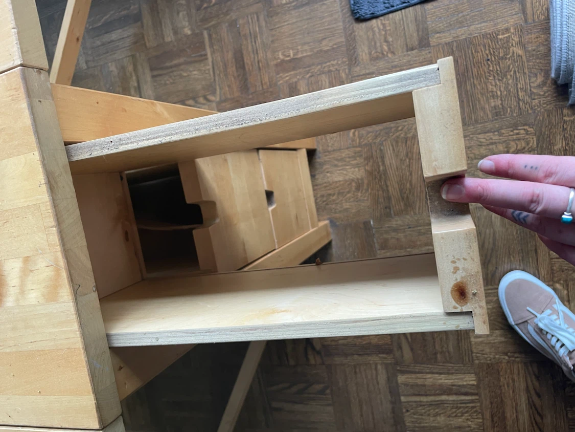 Foldable Table with Drawers - photo 5