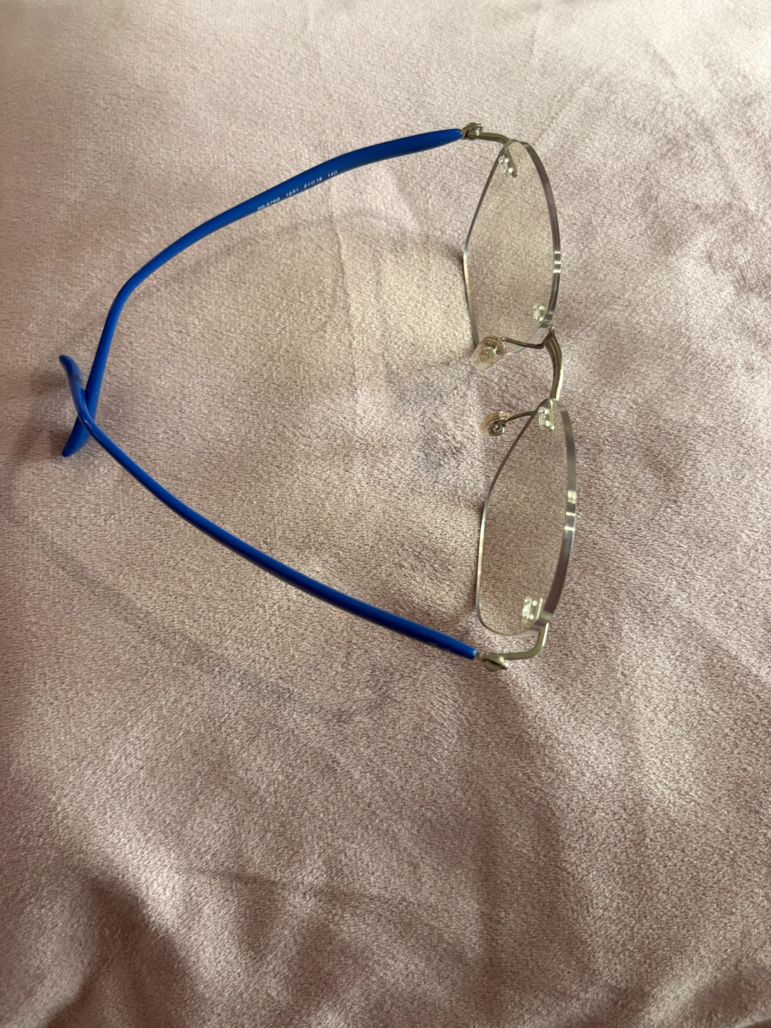 Rimless Blue Eyeglasses - photo 3