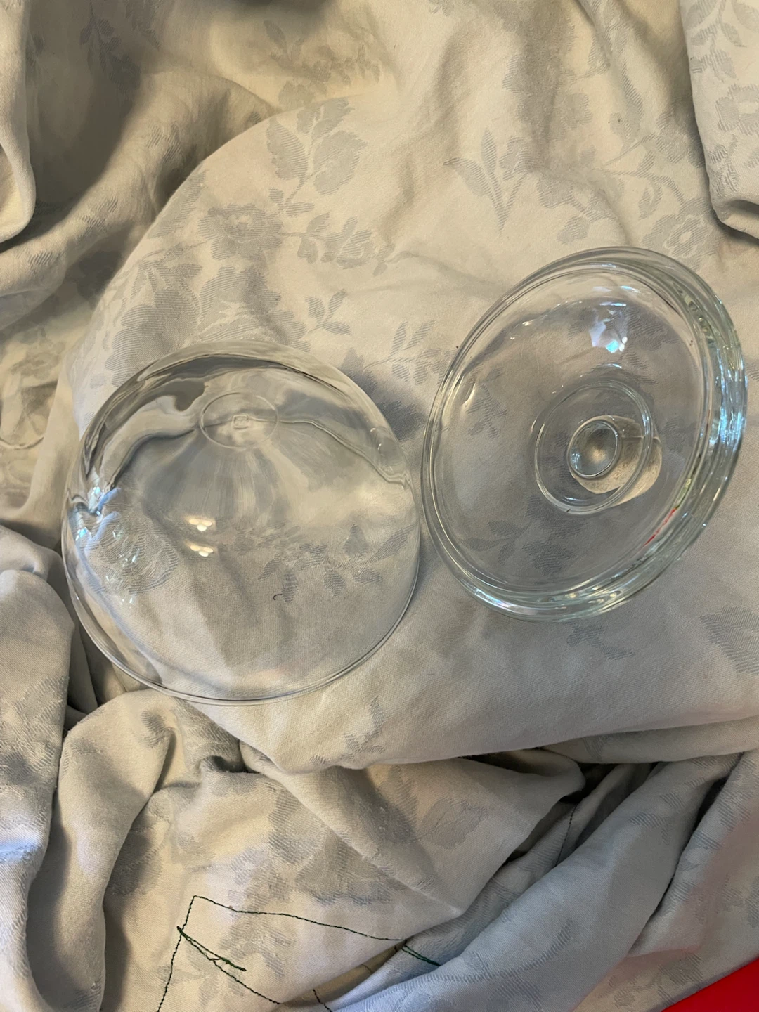 Clear Glass Lidded sugar bowl candy dish - photo 2