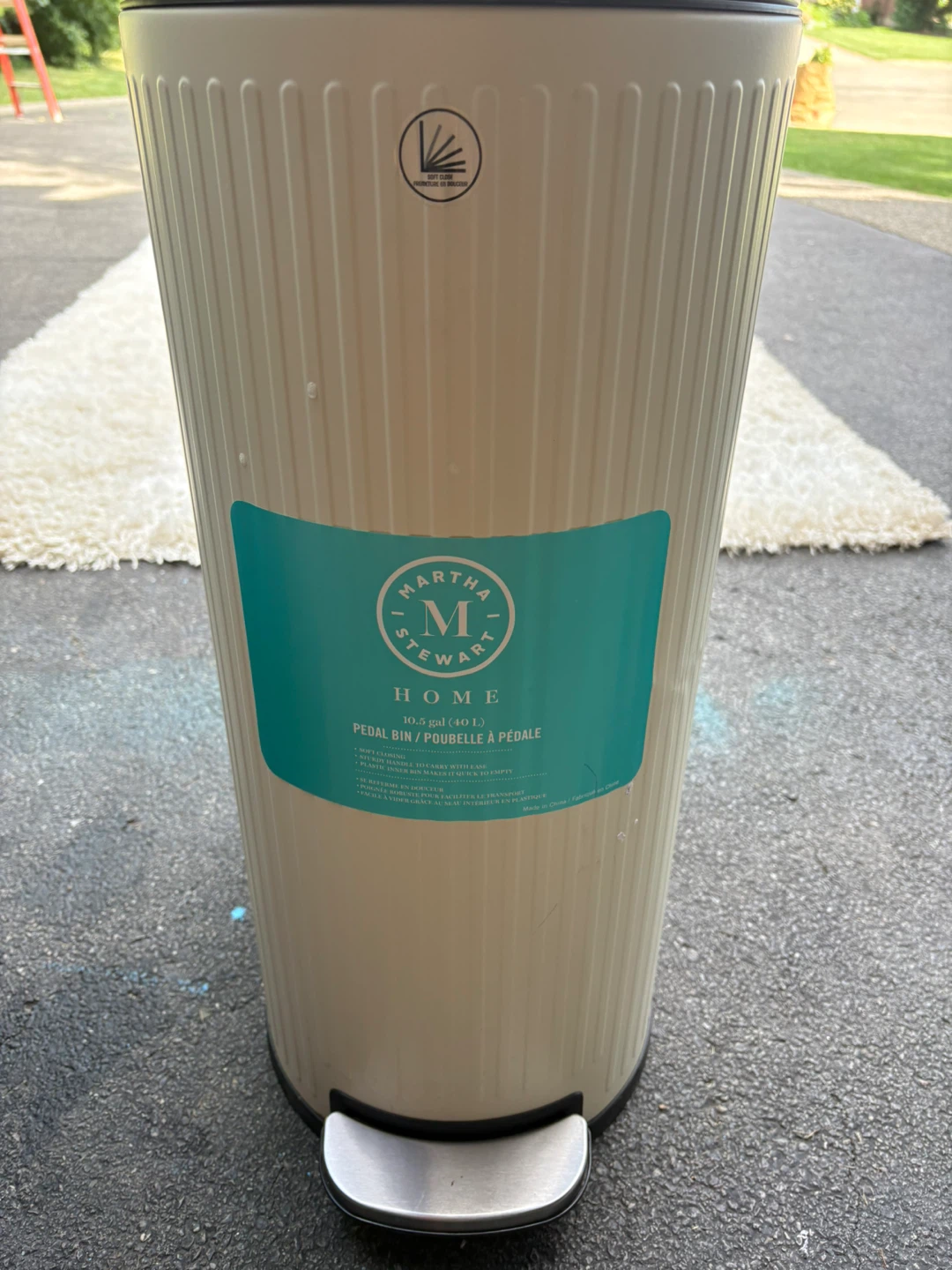 Martha Stewart Home 40 L garbage  Pedal Bin