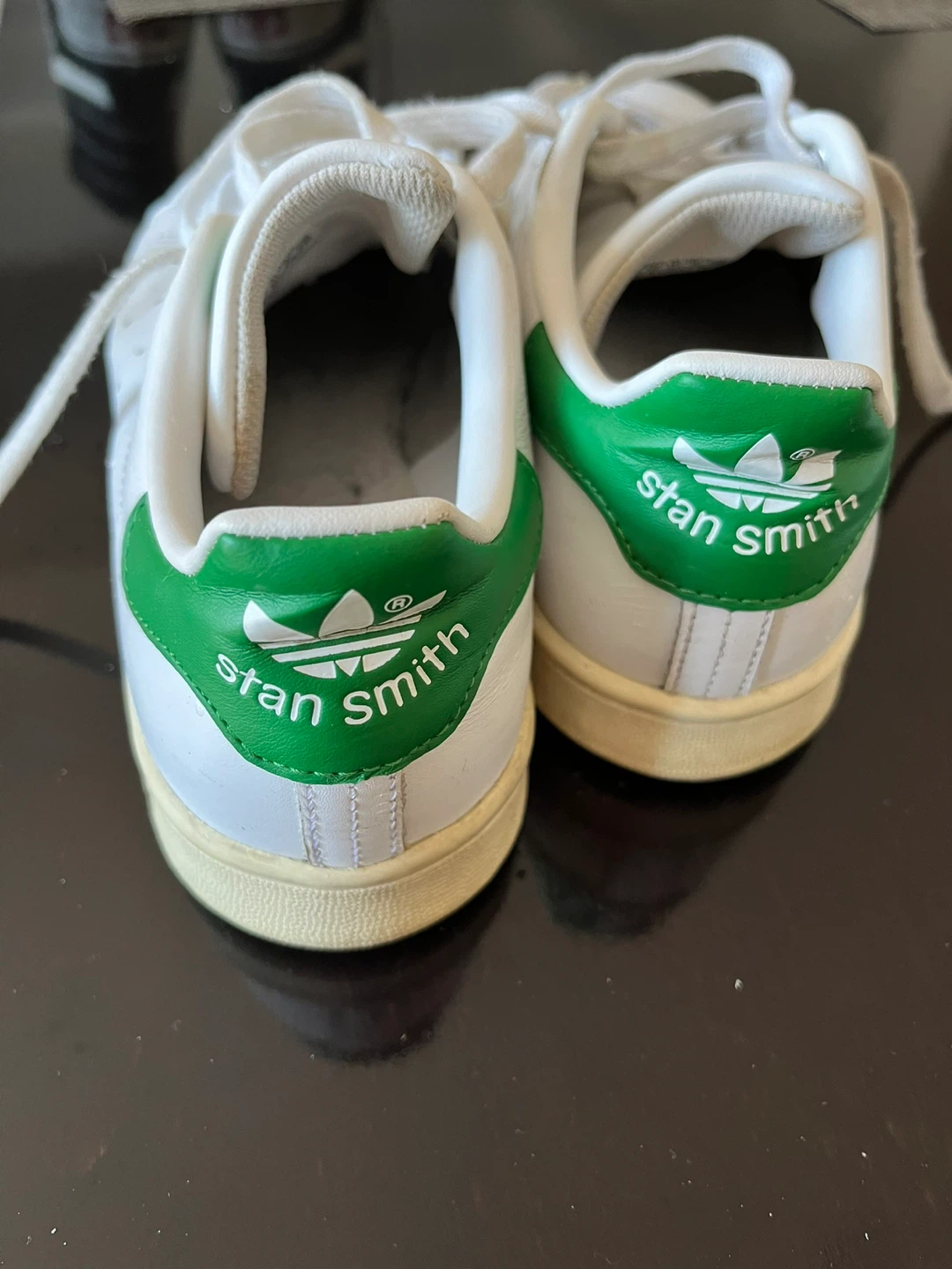 Adidas Stan Smith White and Green Sneakers - photo 2