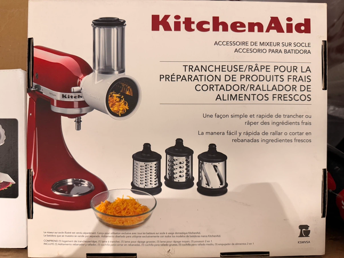 Yellow KitchenAid Stand Mixer with Attachments - photo 4