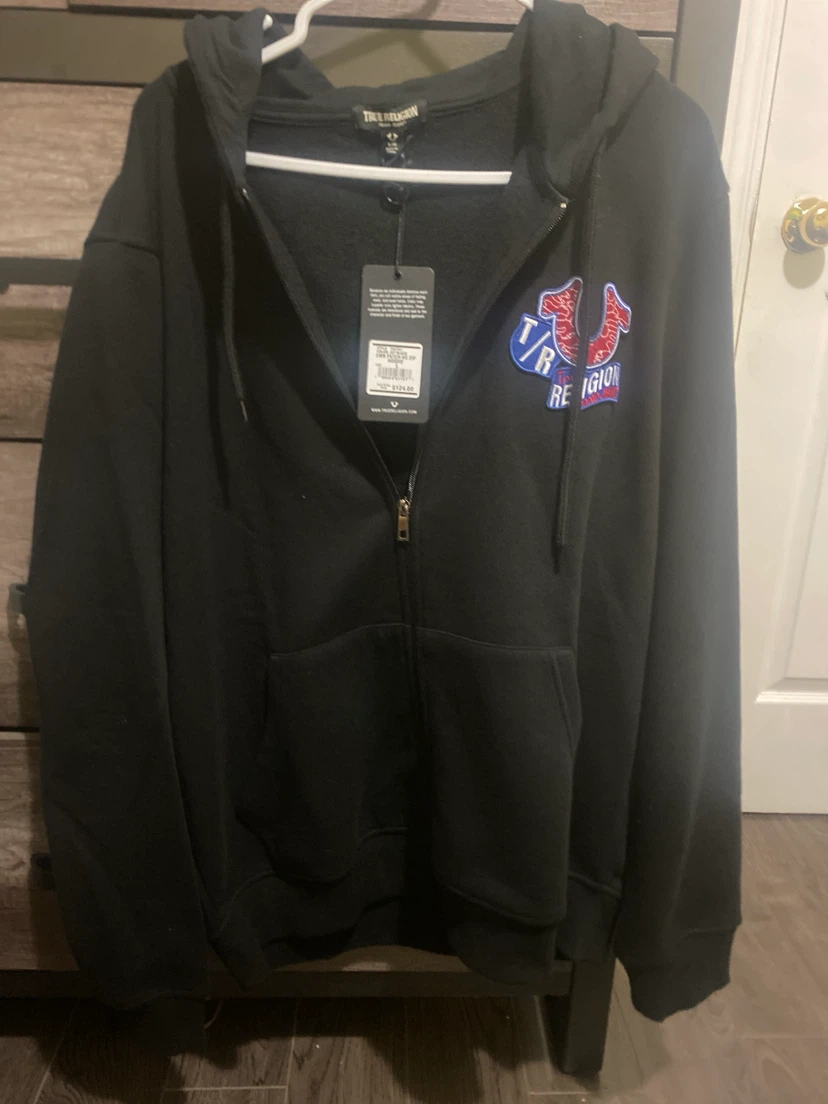 True Religion Zip Hoodie - Size Large