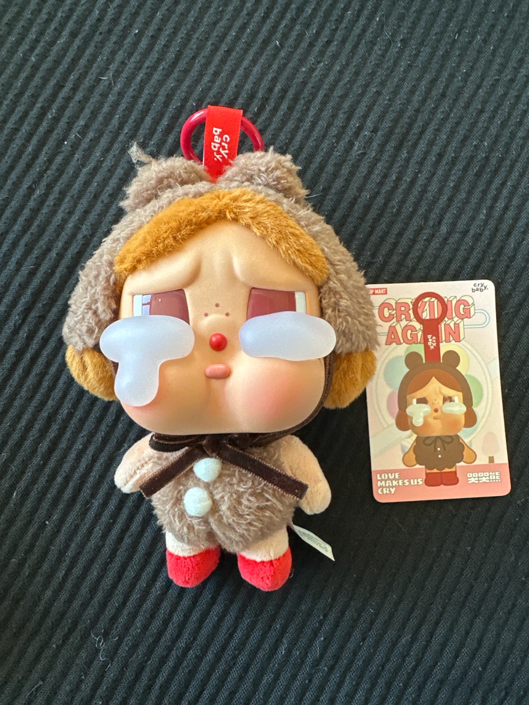 Pop Mart Cry Baby Crying Again Plush Bag Charm