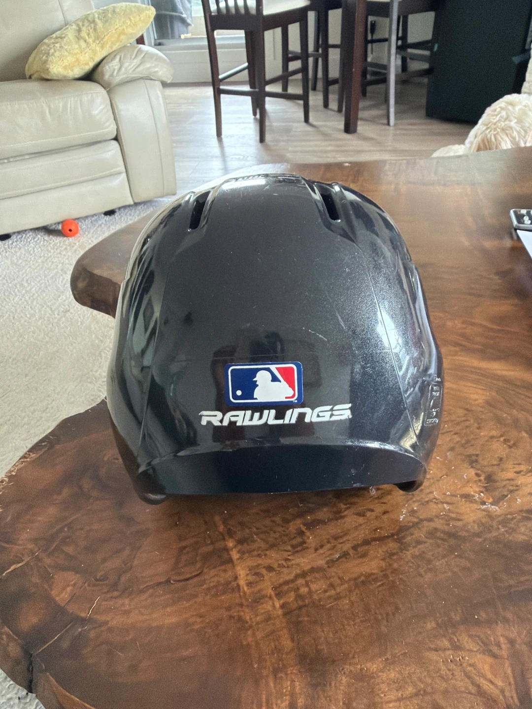 Rawlings Junior Batting Helmet - Black - photo 3