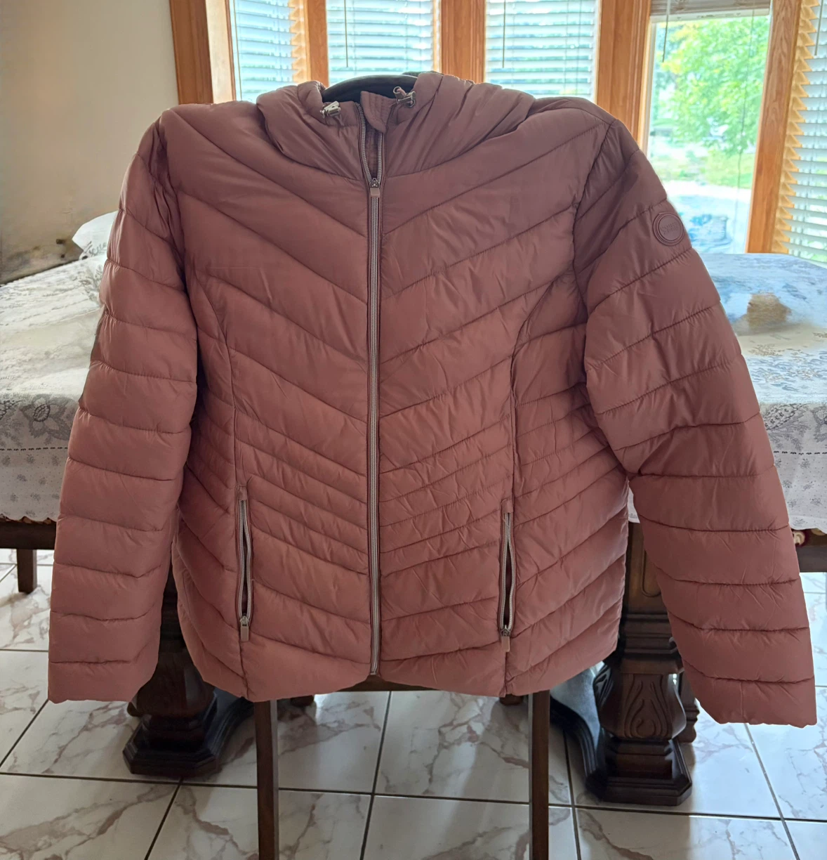Point Zero Puffer Jacket - Dusty Rose - XXL