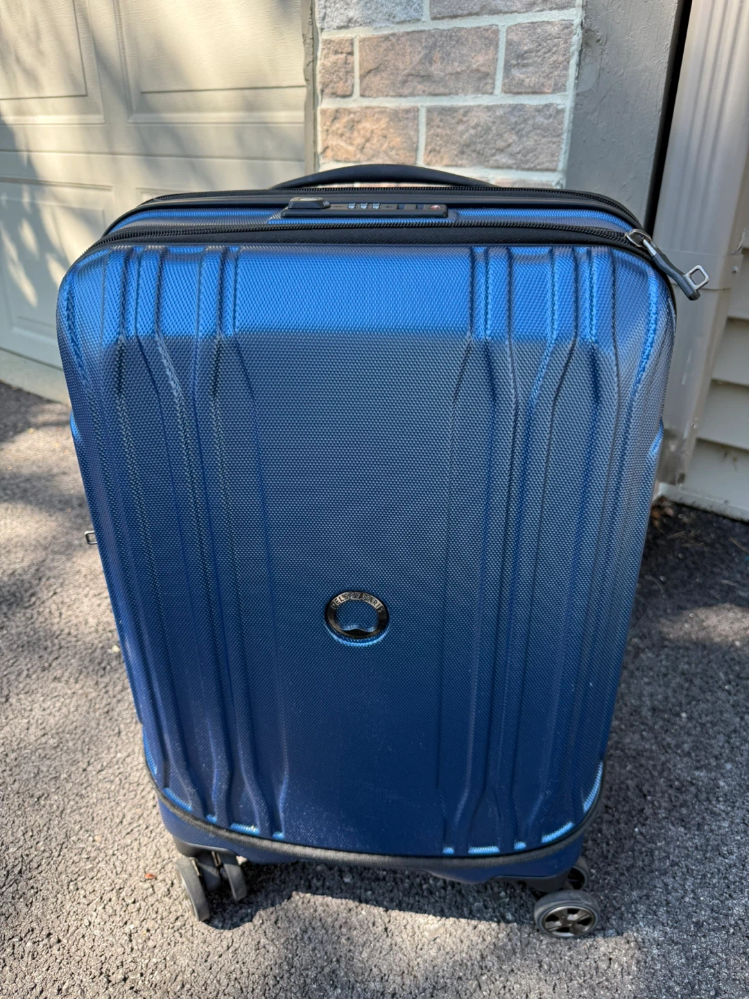 Blue Delsey Hardside Spinner Luggage