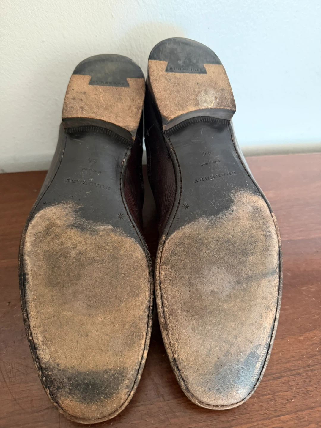 Burberry Brown Leather Chelsea Boots Size 44 - photo 3