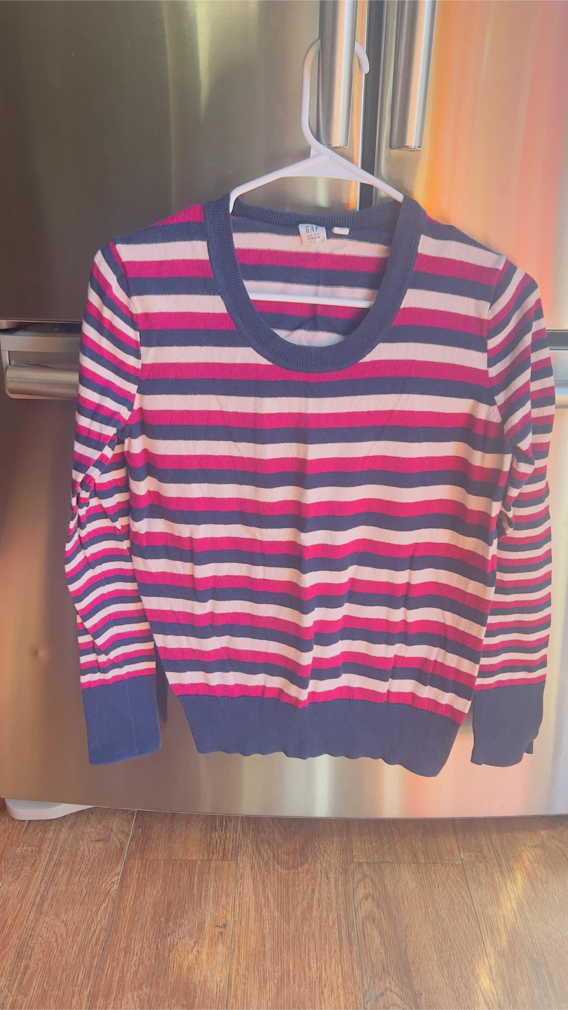 GAP Girl’s Striped Long Sleeve Sweater Size M