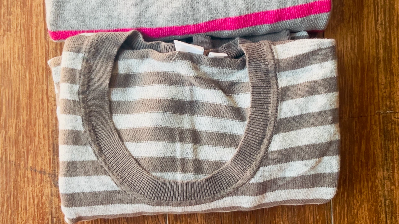 3 Gap Girl’s Striped Long Sleeve Tops Size M - photo 4