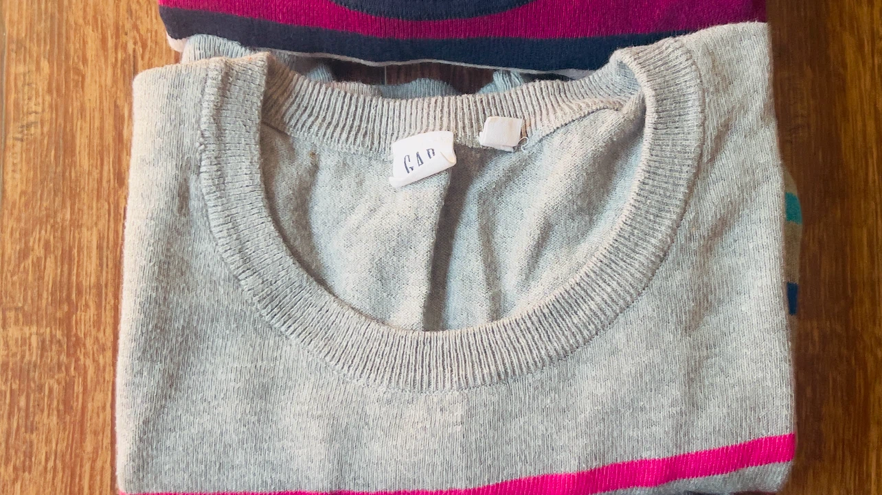3 Gap Girl’s Striped Long Sleeve Tops Size M - photo 5
