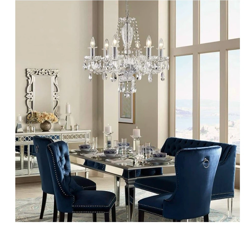 Crystal Chandelier Light Fixture, Maria Therasa - photo 4