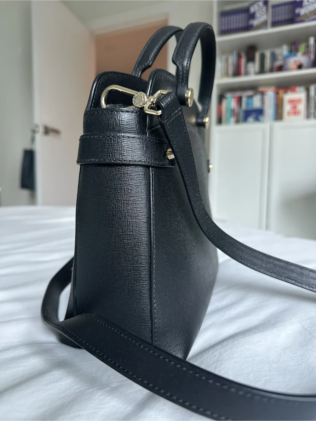Furla black leather handbag - photo 4