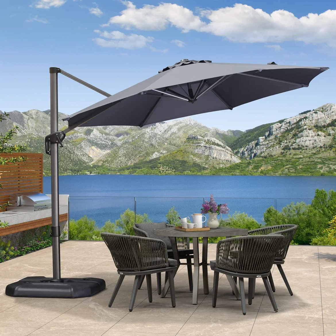 Cantilever Patio Umbrella - Taupe