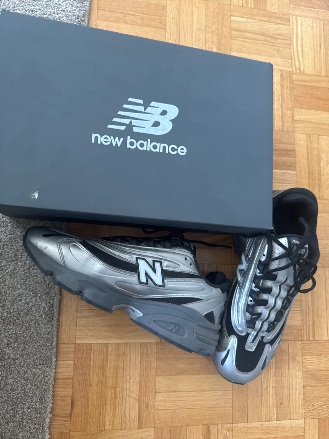 New Balance 1000 Sneakers Silver/Black Size 9.5 - photo 4