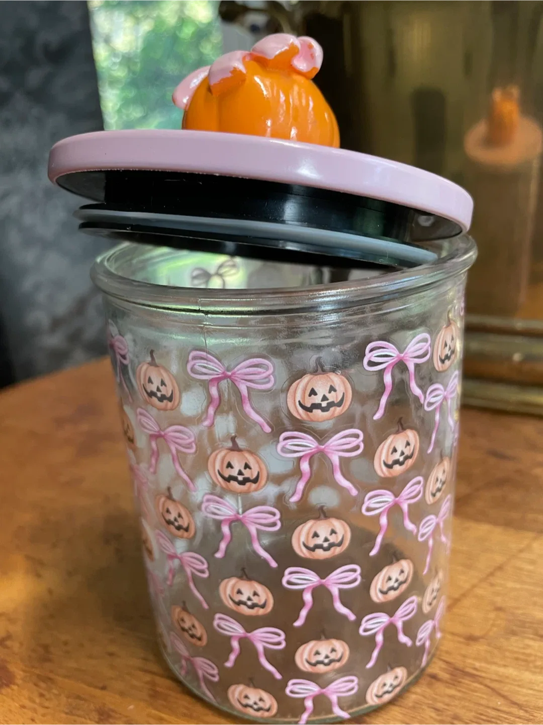 Halloween Jar with Pumpkin Lid - photo 3