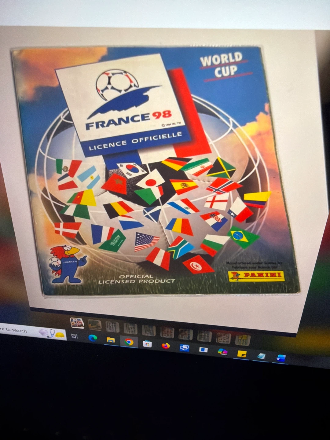 Panini France 98 World Cup Sticker Album