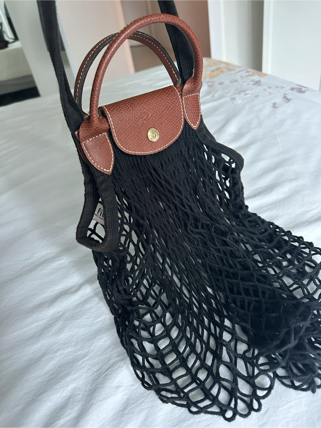 Longchamp x FilT Le Pliage Mesh Bag