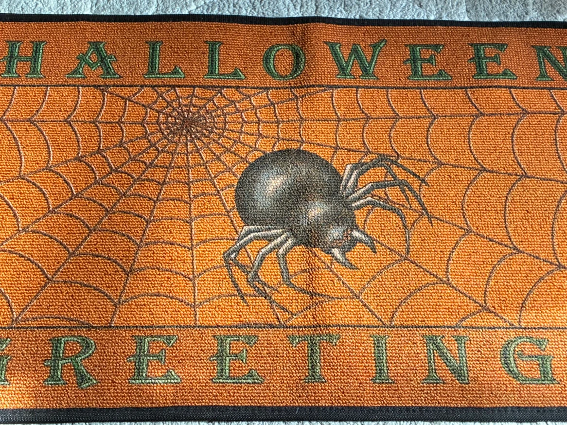 Halloween Spider Web Doormat Rug 27 x 18 Decor Decorations - photo 5