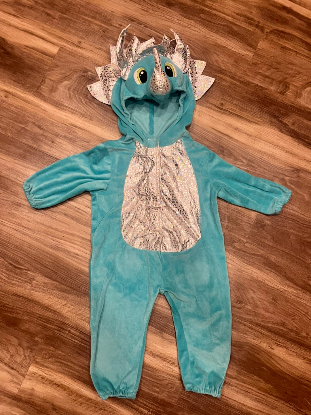 Halloween Children's Turquoise Dinosaur Costume