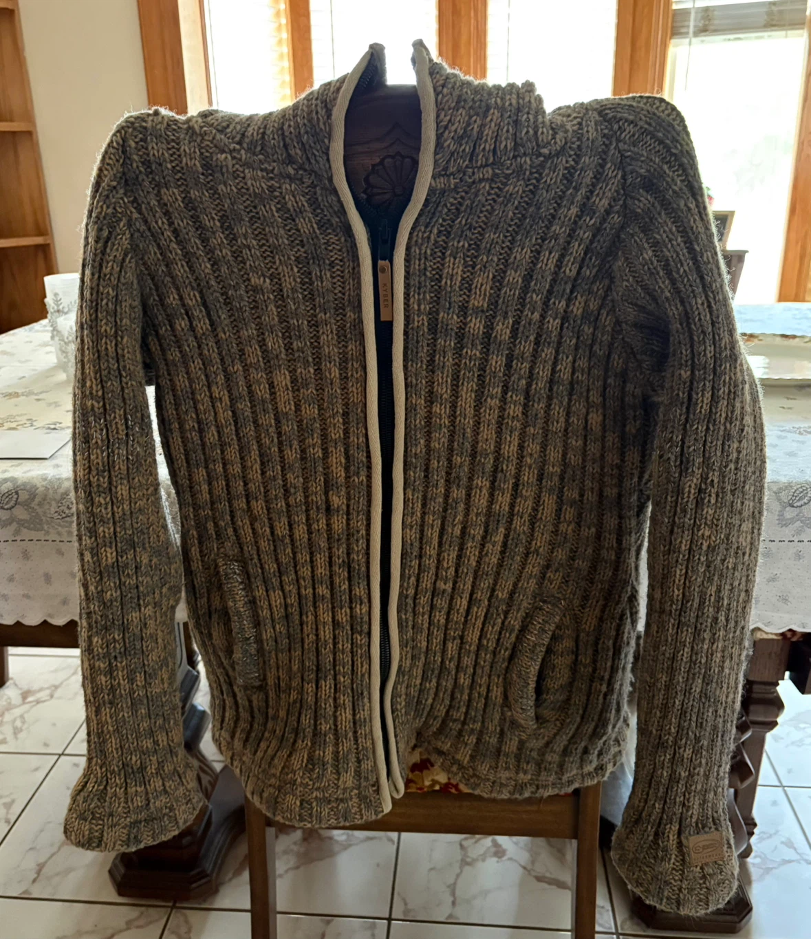 Wool Zip-Up Hoodie