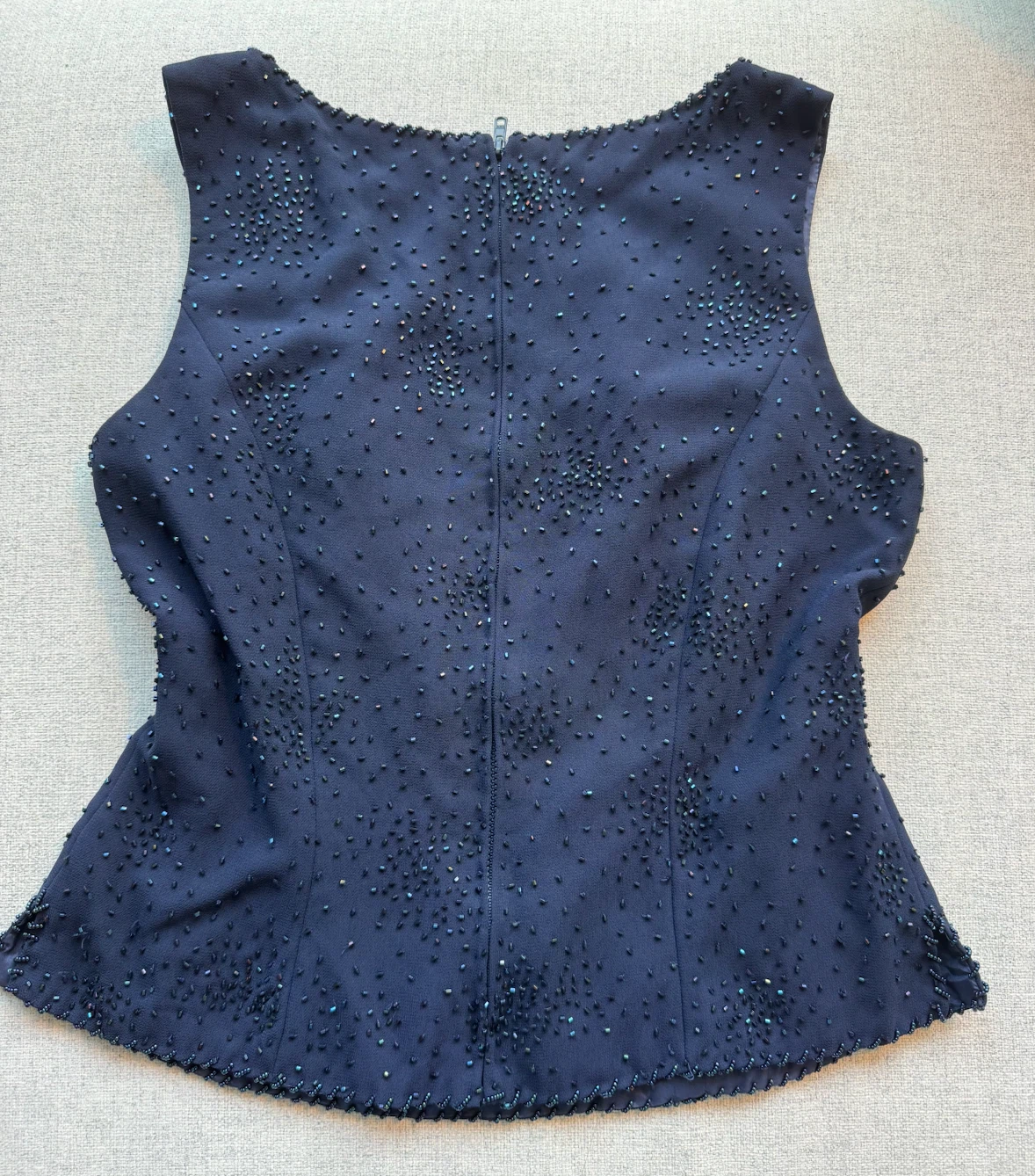 vintage hand beaded tank - photo 2