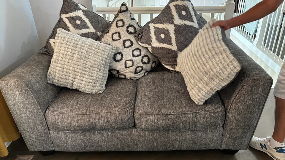 Gray Loveseat Sofa - photo 2