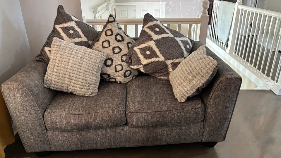 Gray Loveseat Sofa - photo 3