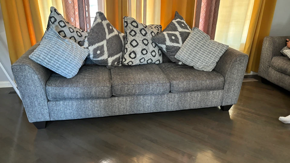 Gray Loveseat Sofa - photo 5