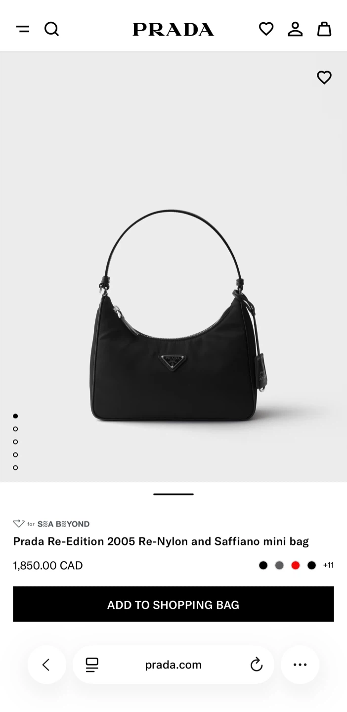 Prada Re-Edition 2005 Re-Nylon Mini Bag - photo 5