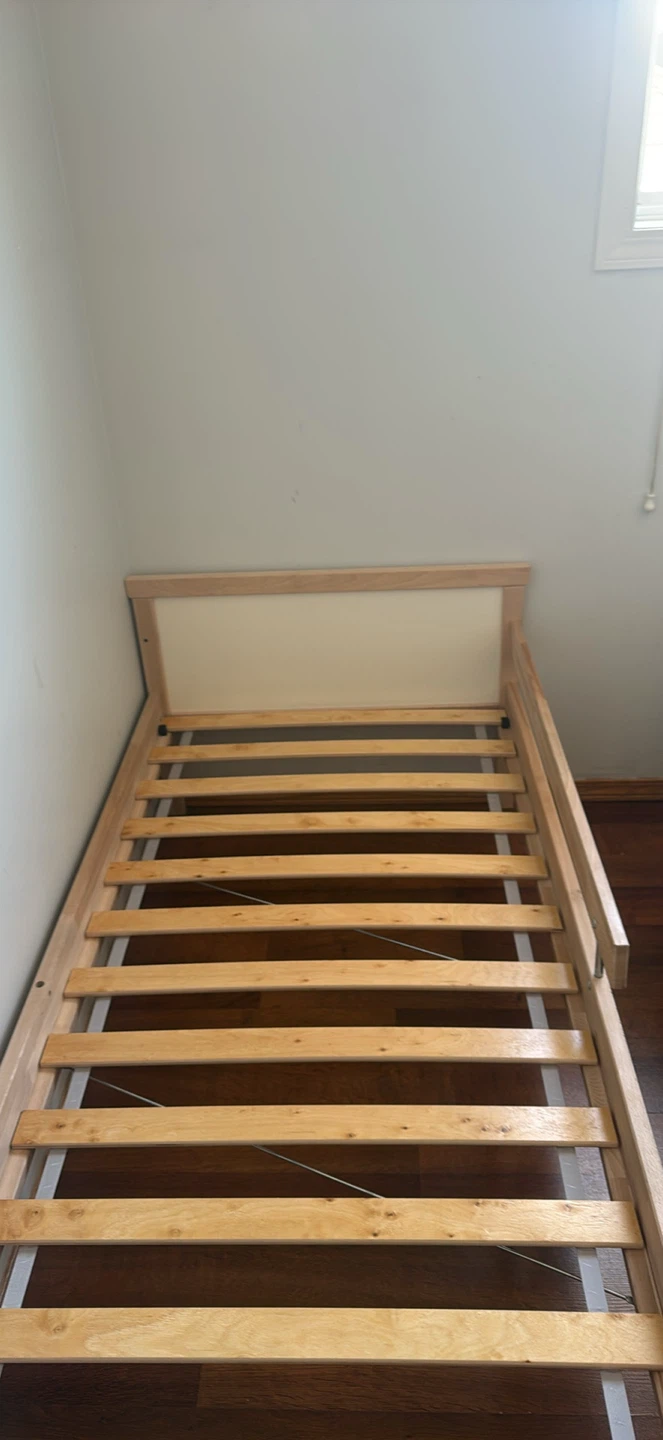 Wooden Bed Frame and mattress - photo 3