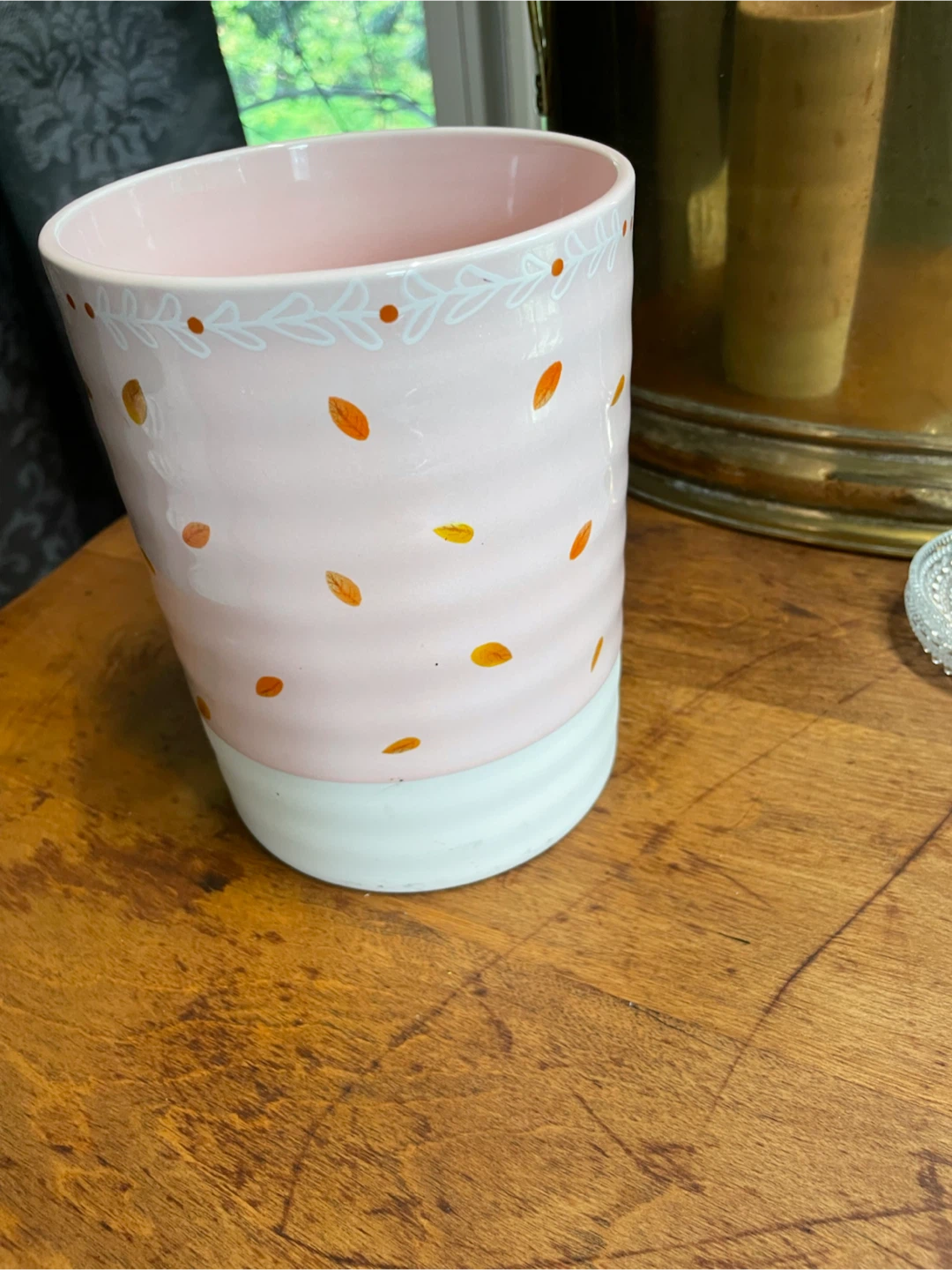 Halloween Ghost and Pumpkin Ceramic Container - photo 3