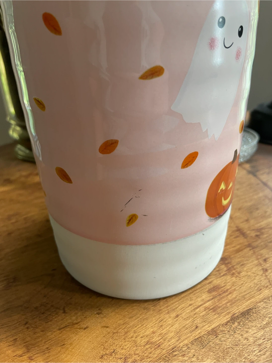 Halloween Ghost and Pumpkin Ceramic Container - photo 4